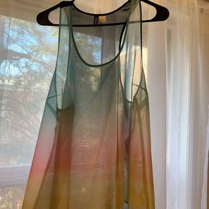 Rainbow Sheer Tank Top